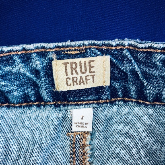 TRUE CRAFT |  Denim | mini skirts  | size 7 | - Picture 4 of 5